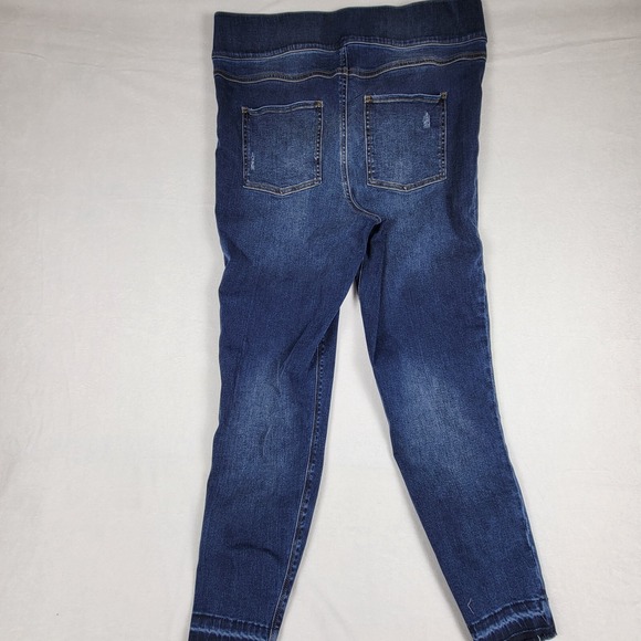 Spanx Distressed Ankle Skinny Denim Jean Legging - 20203P - Medium Wash - 1X - Picture 2 of 7